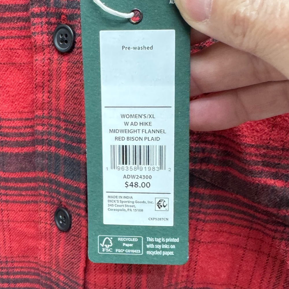 Alpine Red and Black Plaid Shirt - Picture 3 of 4